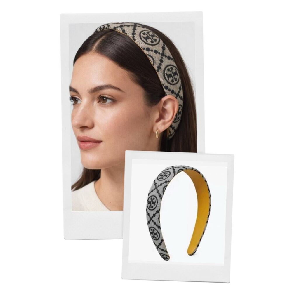 TORY BURCH Blue Monogram Headband
